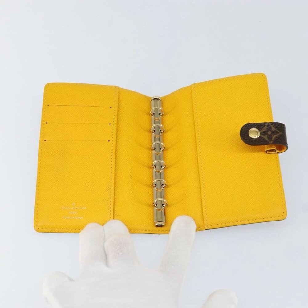 LOUIS VUITTON Groom Pageboy Agenda PM Day Planner Cover Jaune R20019 Auth BA8364 - Picture 11 of 16